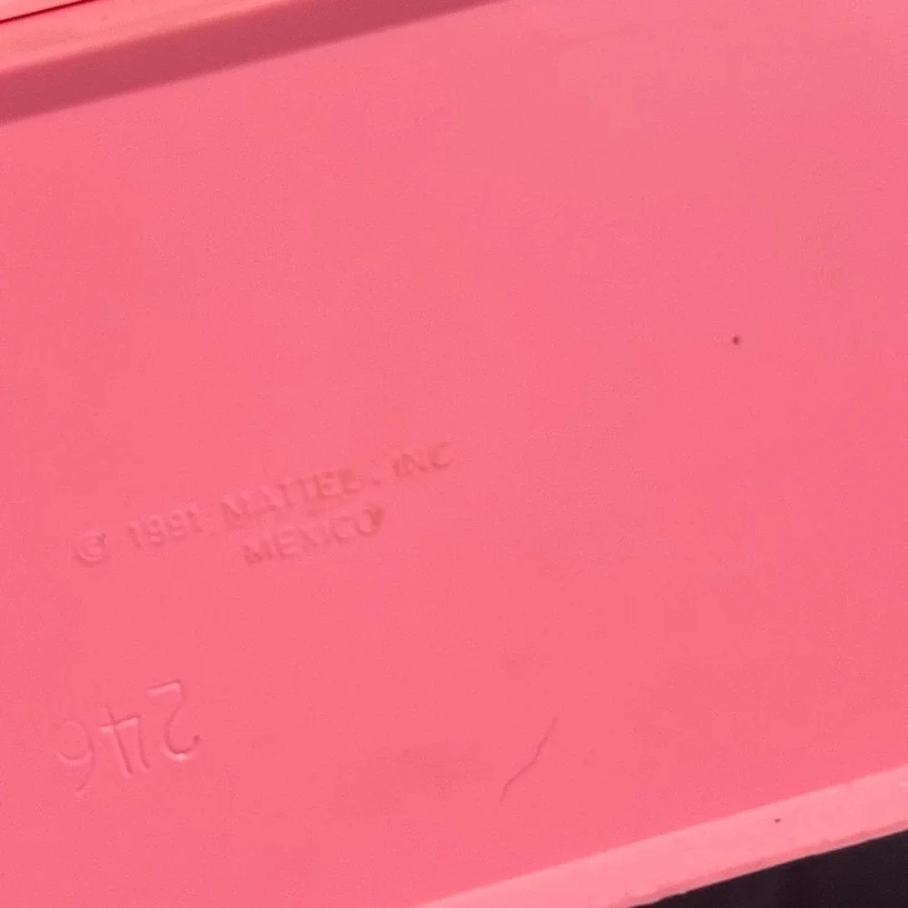 Vintage 1991 Mattel Barbie Furniture Lot Kitchen Fridge Stove Salon Vanity Pink